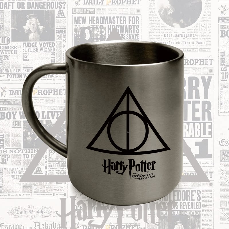哈利波特周边霍格沃茨马克杯不锈钢杯喝水杯子格兰芬多斯莱特林