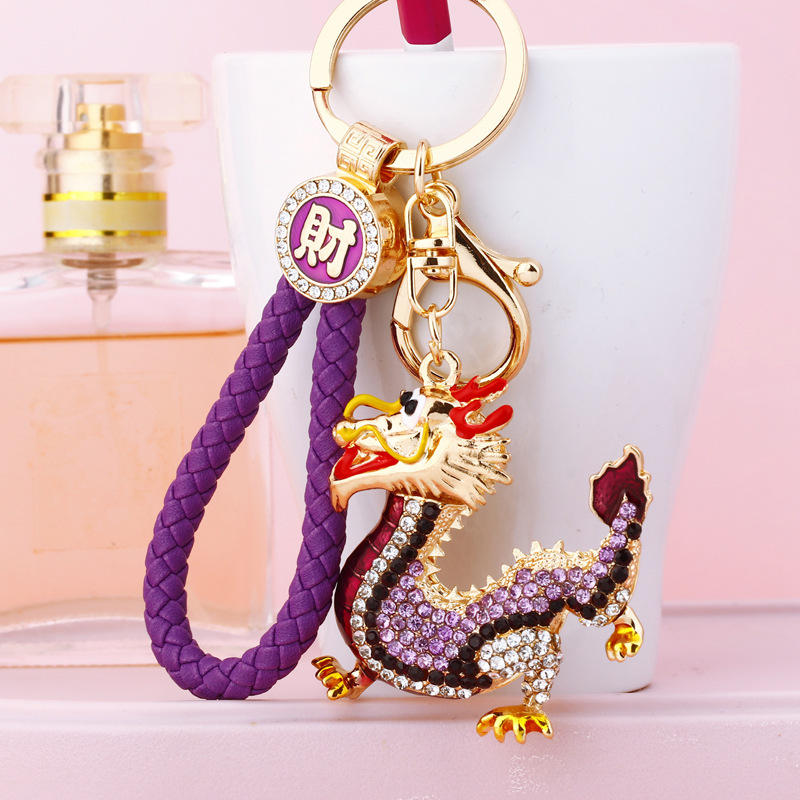 中国龙汽车钥匙扣金属可爱男女