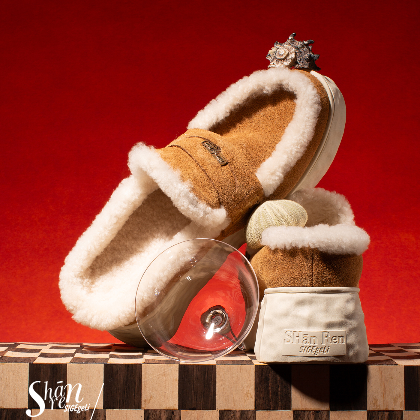 内增高小个子毛毛鞋厚底