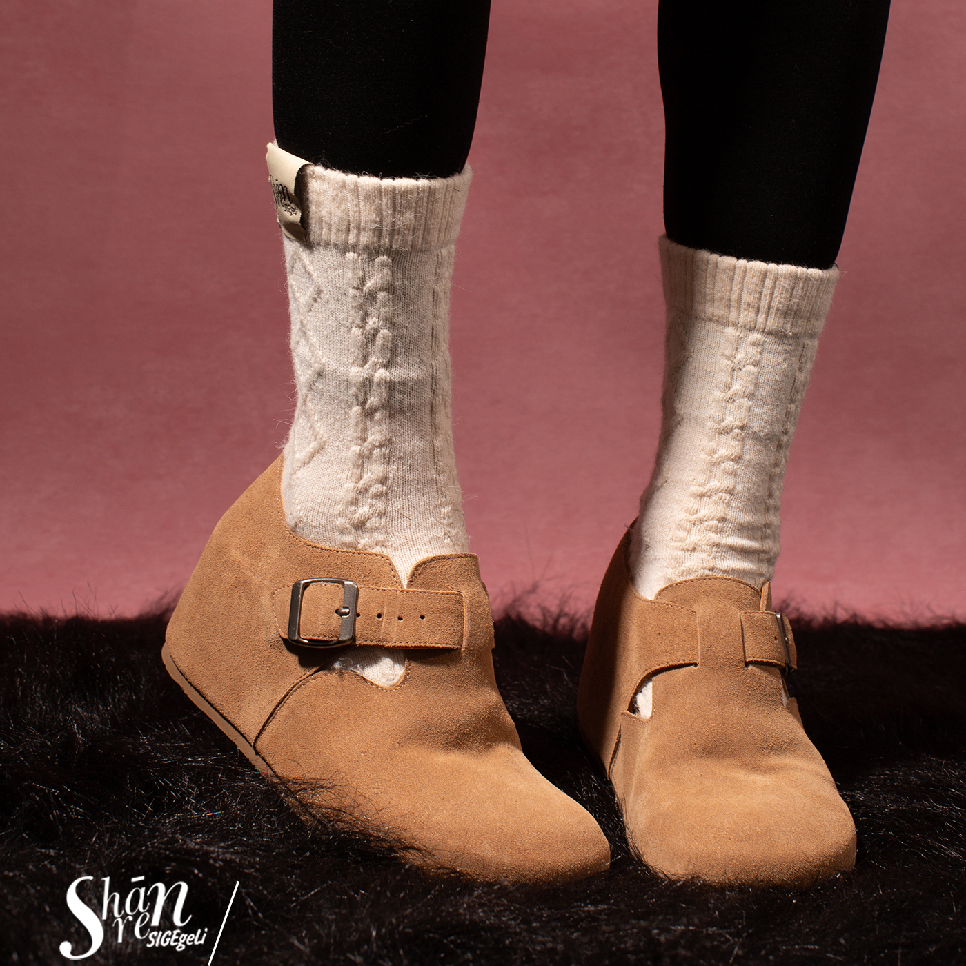 ShānRen增高7.0CM博肯鞋女