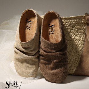 外穿百搭松糕底包头拖穆勒鞋 女新款 一脚蹬 内增高勃肯鞋 ShānRen