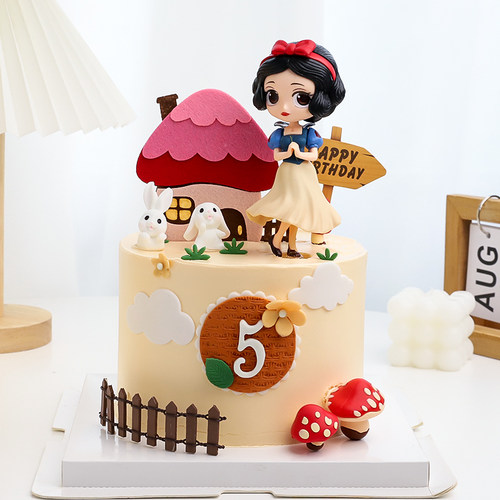 白雪公主生日烘焙玩偶配件插件