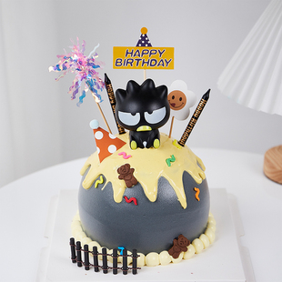 酷企鹅蛋糕装饰摆件儿童卡通塑料企鹅公仔生日蛋糕烘焙装扮插件