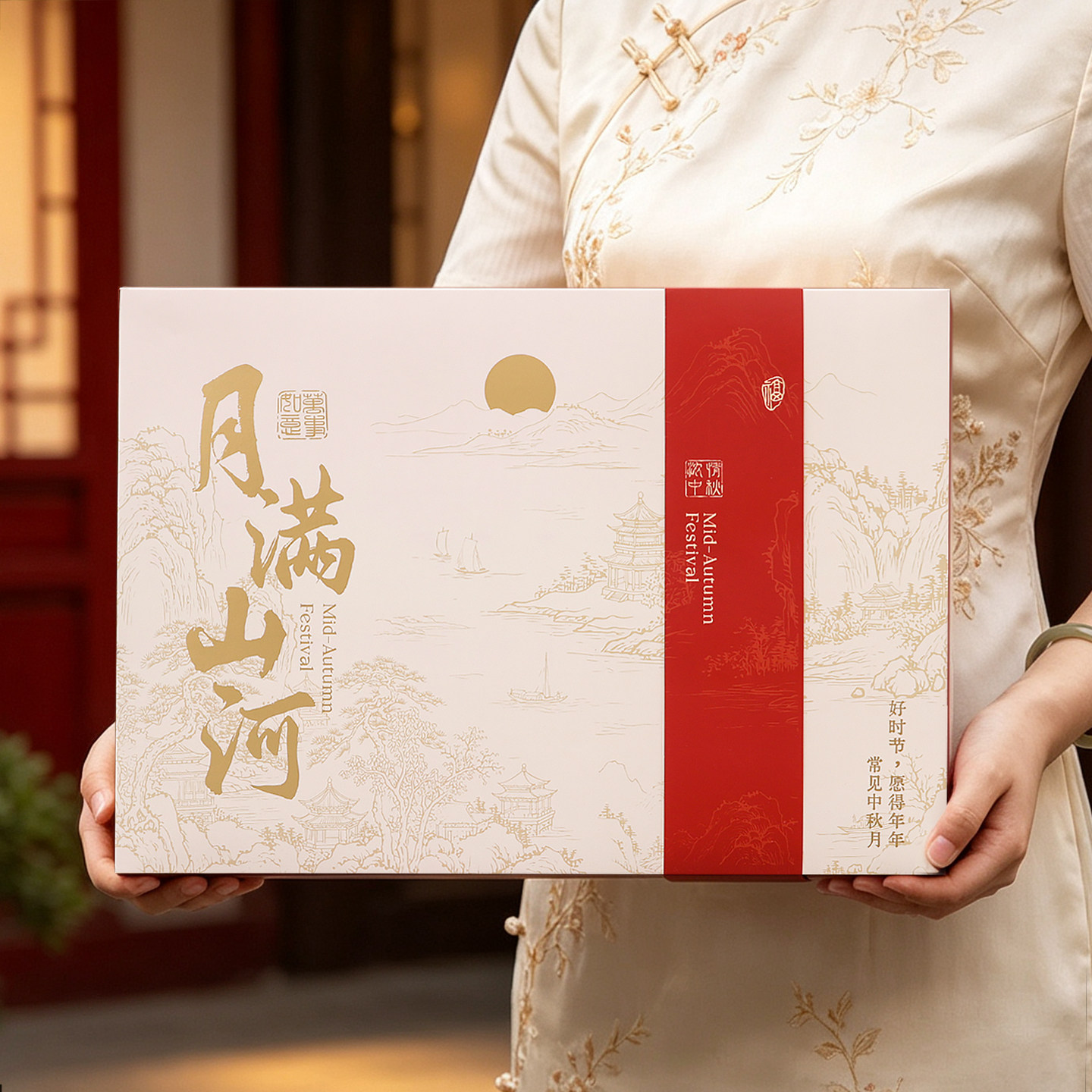 中秋月饼礼盒创意6粒8粒装企业公司包装盒手提盒子2026新款空盒