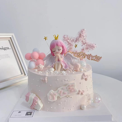 蜜雪儿公主蛋糕装饰摆件女孩生日