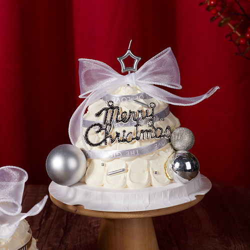 圣诞节许愿树蛋糕装饰