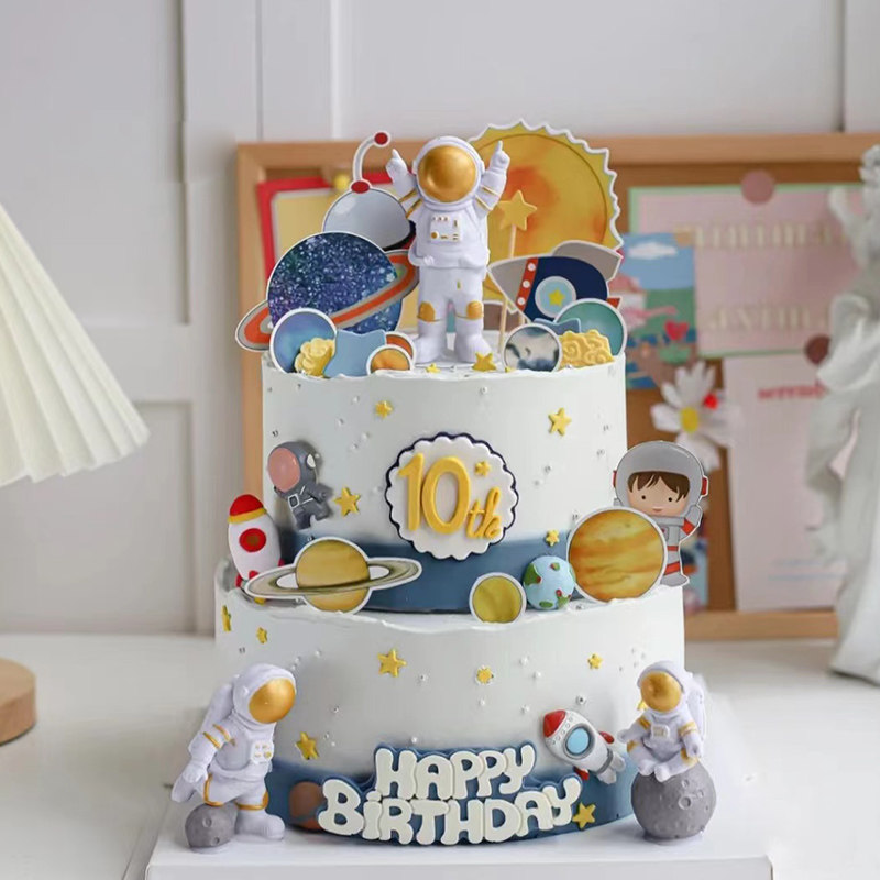 网红宇航员蛋糕摆件ins风航天员星球宇宙星球太空人蛋糕摆件插件,节庆用品/礼品,节日装扮用品,淘宝优惠券,粉丝福利购,淘宝优惠卷