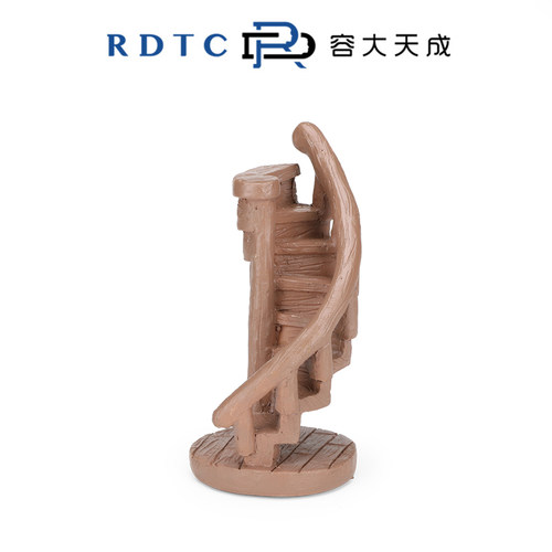 容大天成心理沙盘游戏沙具旋转楼梯模型树脂玩具摆件玩具仿真景观