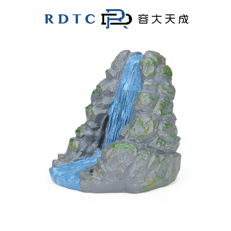 RONGDA 심리적 샌드 박스 게임 모래 세트 서쪽으로 여행 물 커튼 동굴 HUAGUOSHAN 신화 캐릭터 건물 모델 장난감