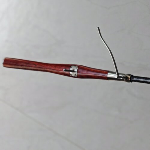 缅甸花梨木红料手柄甲鱼枪 卡雷多款式进口六轴碳布杆坯 现货现发
