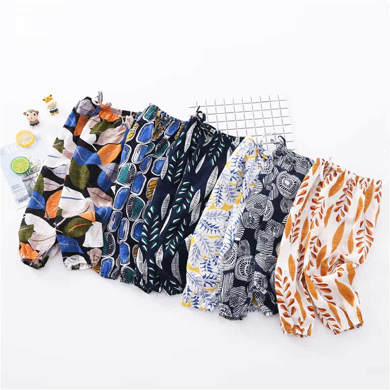 儿童夏季棉麻宽松防蚊裤男女宝宝灯笼裤中小童薄款休闲裤家居睡裤|ruв категории Детская одежда, брюки - от Buy2taobao.com для оказания профессиональной услуги покупки агента Taobao