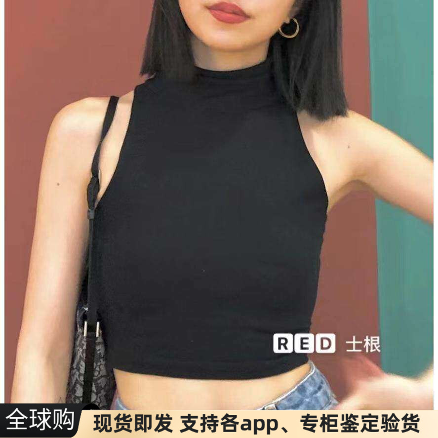 LAA高领无袖短款潮打底背心
