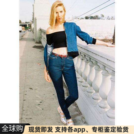现货美国apparel AA复古牛仔小脚裤铅笔裤