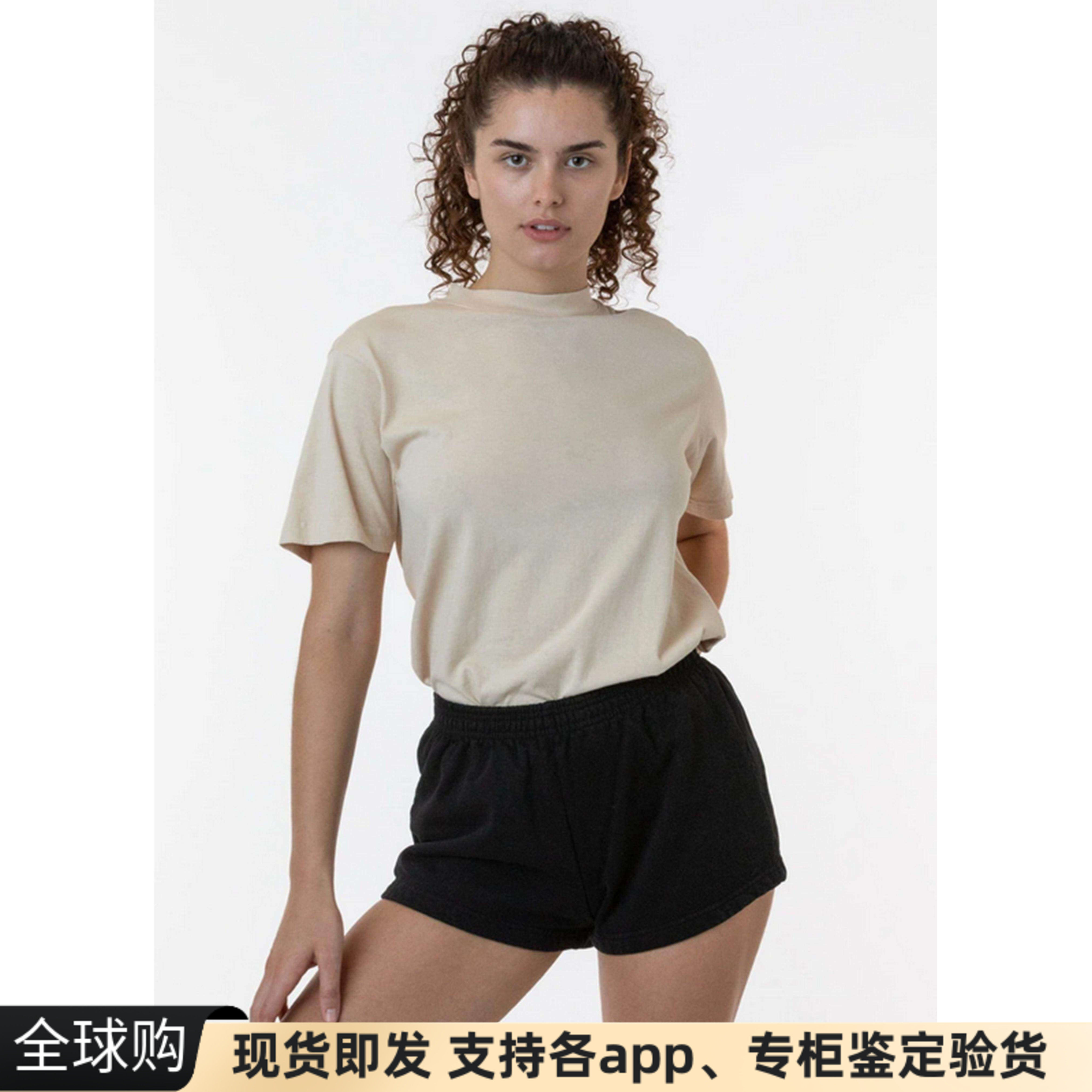 美国AA休闲运动短裤宽松纯色棉