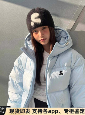 正品现货韩国RR Rest Recreation连帽拉链防水短款保暖外套羽绒服