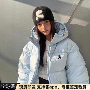 正品现货韩国RR Rest Recreation连帽拉链防水短款保暖外套羽绒服