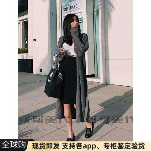 美国包臀过膝开叉半身裙现货