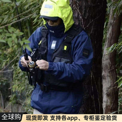 正品日本Helly Hansen航海家反光撞色立领连帽防水夹克外套冲锋衣