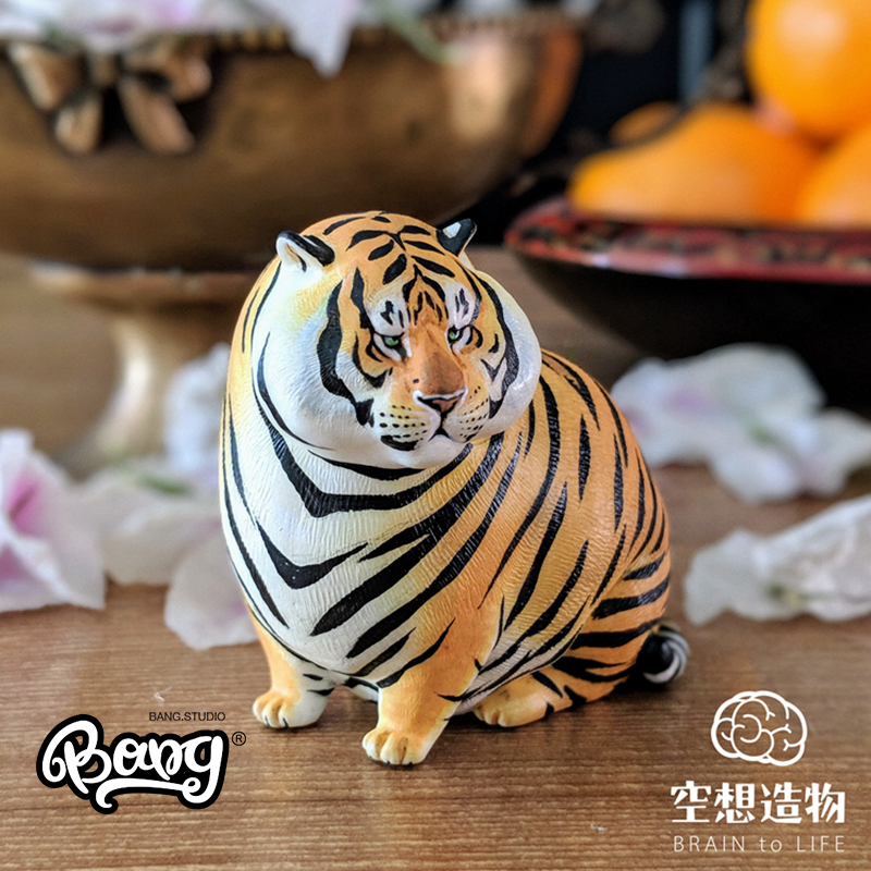 bang现货小小动物园不二胖虎手办