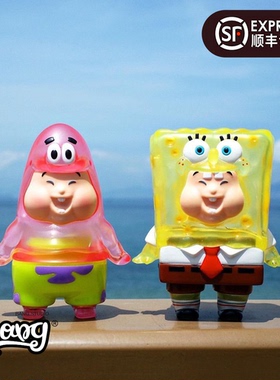 【Bang】现货 UNBOX SPONGEBOB 海绵宝宝&胖大星 肥仔BB 透明限定