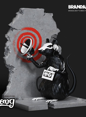 【Bang】现货 MIGHTY JAXX BANKSY RADAR RAT BRANDALISED 雷达鼠