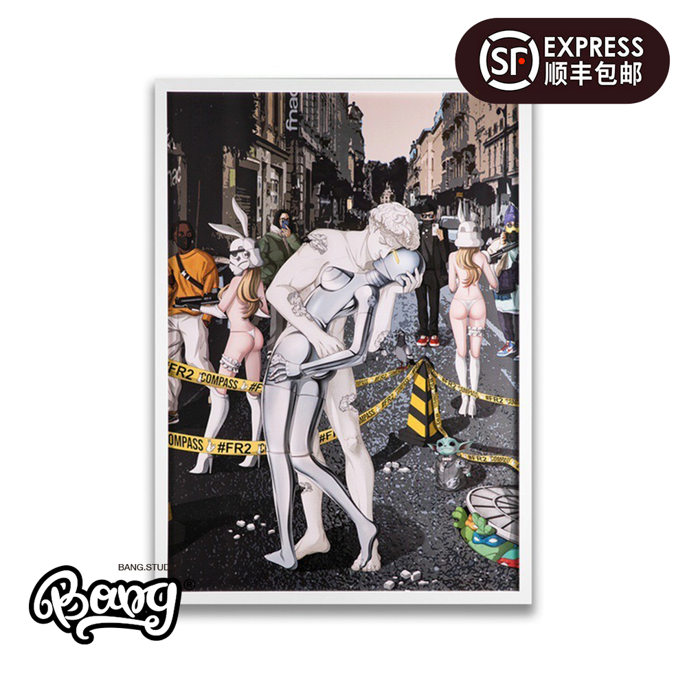 【bang】现货 mashup darren zhou 胜利之吻 限量潮流艺术版画