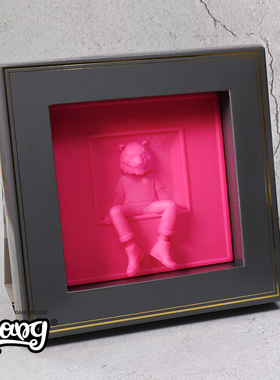 【Bang】现货 UNBOX RELIEVO 废墟 兔兔子 肥仔BB 3D浮雕画盲盒