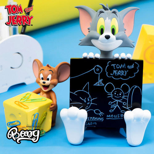 猫和老鼠便签夹磁吸摆件