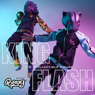 【Bang】现货 J.T STUDIO STREET MASK系列 KING & FLASH 1:6人偶