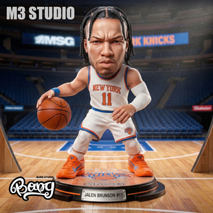 【Bang】预售 M3工作室 NBA纽约之王 布伦森 Q版GK手办摆件礼物