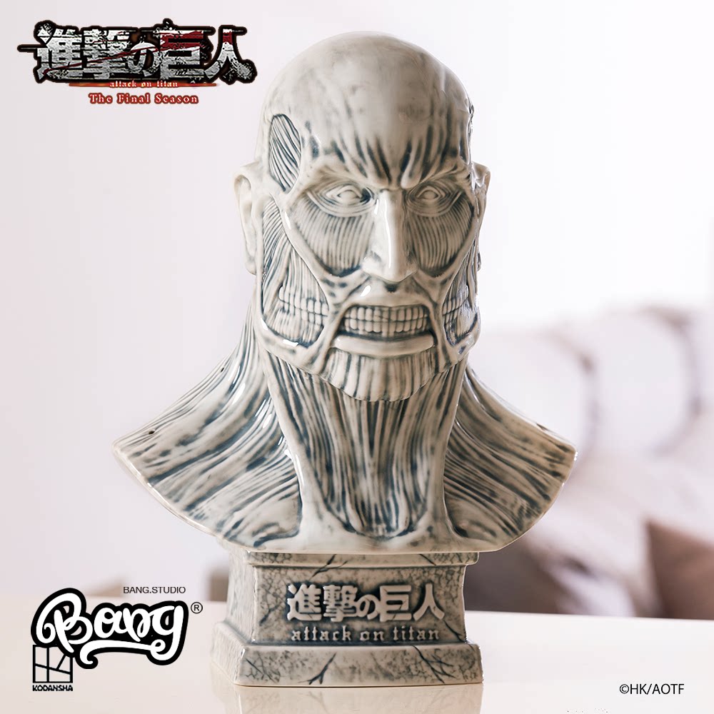 【bang】预售 进击的巨人 超大型巨人陶瓷线香座 潮流香炉摆件