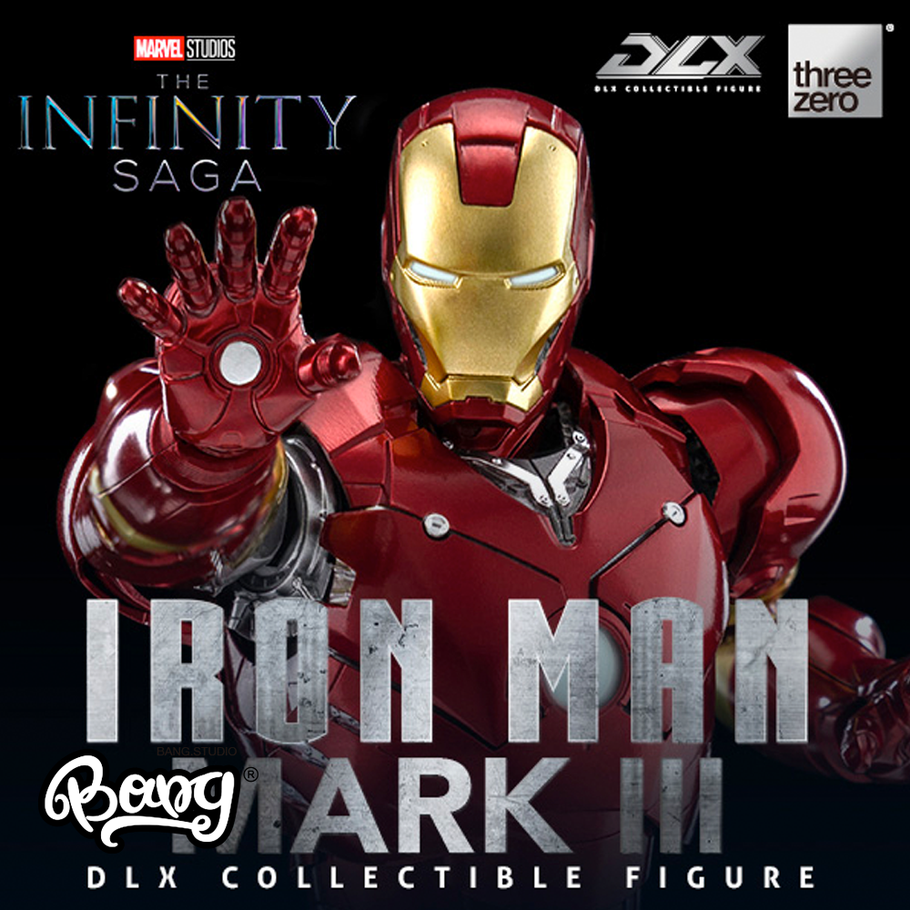 【bang】现货 threezero 漫威 dlx钢铁侠 mark3 7寸可发光手办