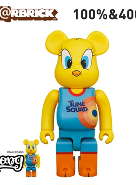 【Bang】现货 Bearbrick 400%100% TWEETY 兔八哥崔迪 潮玩手办