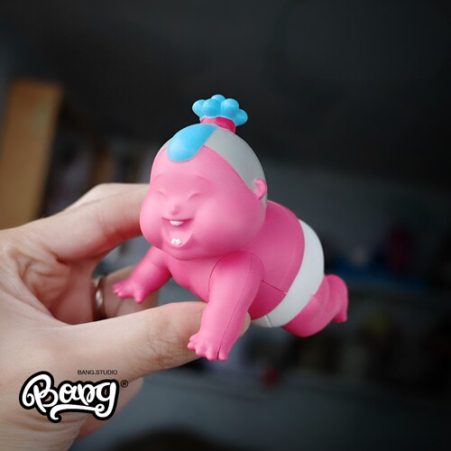 UNBOX发条扭扭肥仔粉色版