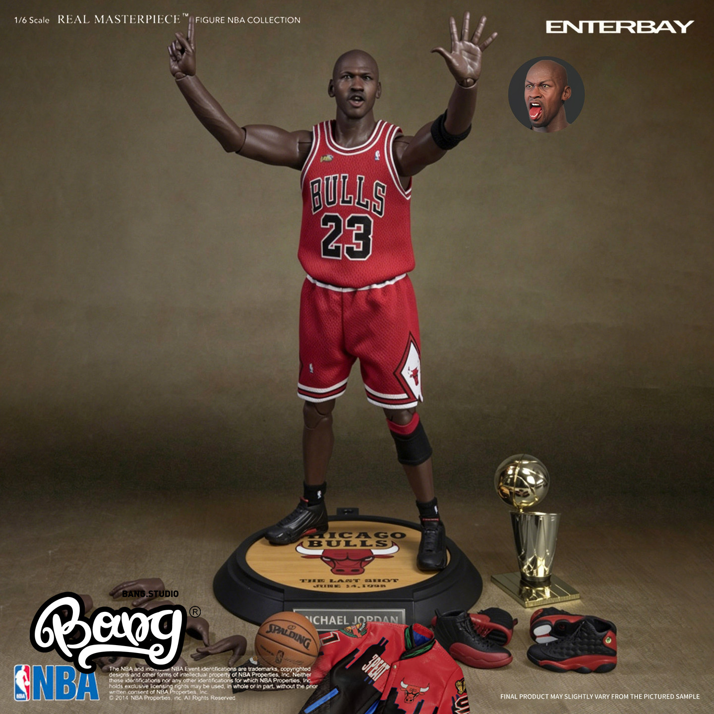 【Bang】预售 ENTERBAY NBA系列 迈克尔·乔丹 1/6蜡像级人偶手办