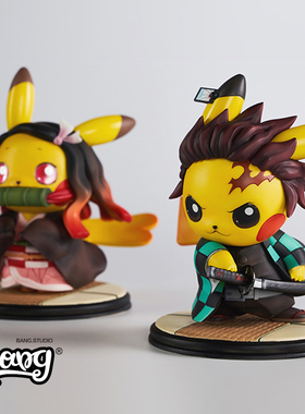 【Bang】现货 GHOST 皮卡COS鬼灭 灶门炭治郎GK手办摆件