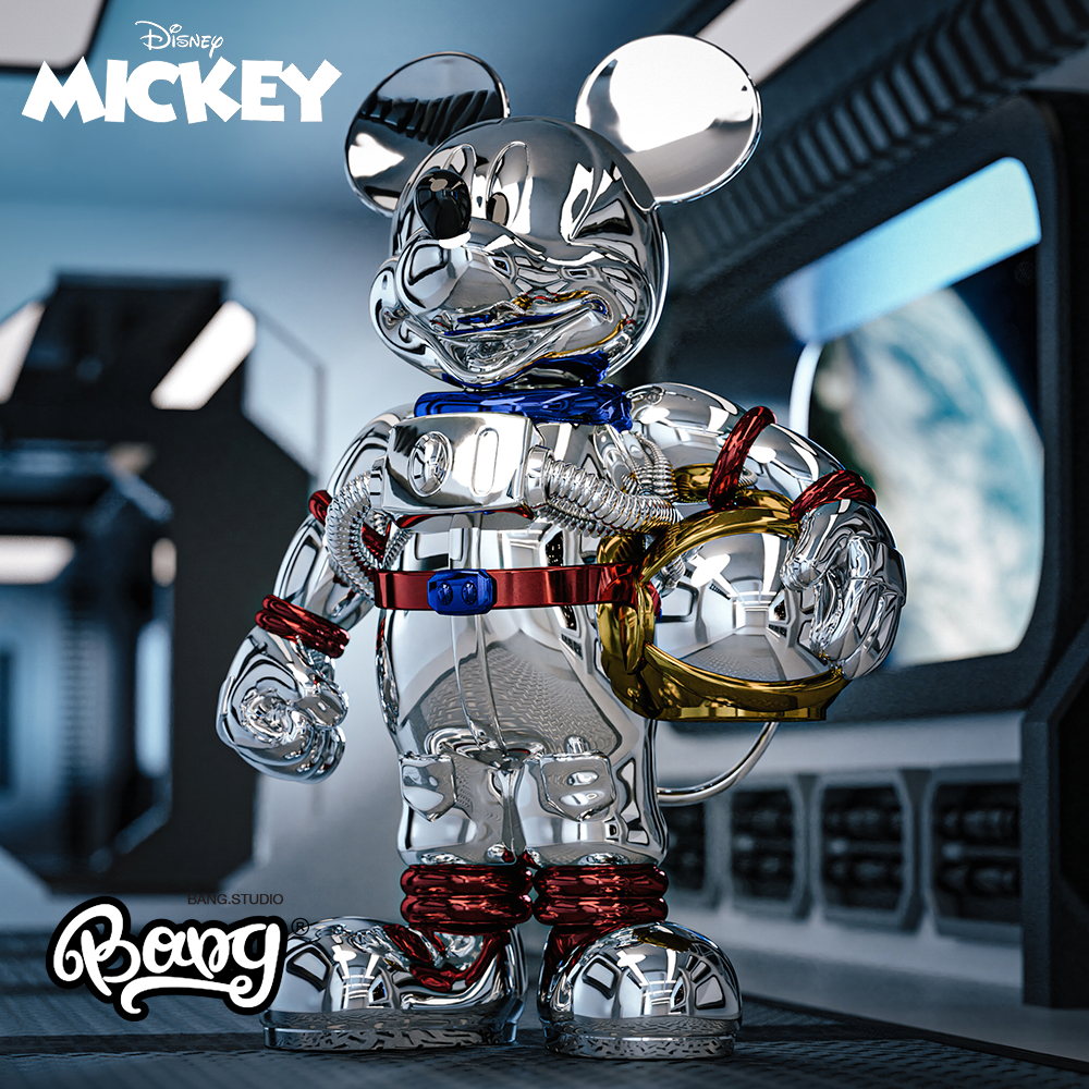 迪士尼太空宇航员米奇潮玩手办