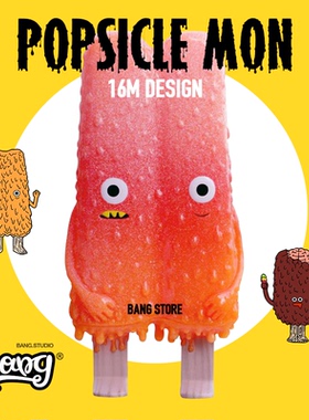 【Bang】现货 POPSICLE MON 橙色冰棒小怪兽 SOFUBI