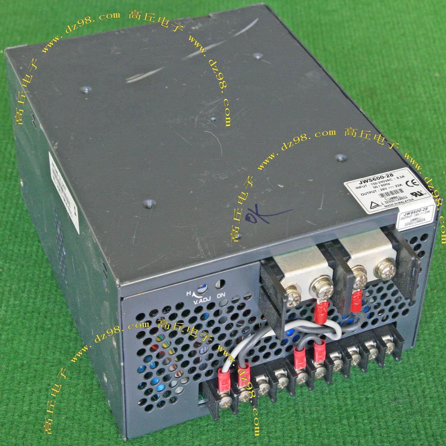 LAMBDA JWS600-28 28V 24V 23A 开关电源 拆机 带风冷风扇