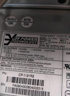3Y电源 YM-5411B 9274CPSU-0010CP-1121R2 磁盘存储 电源模块