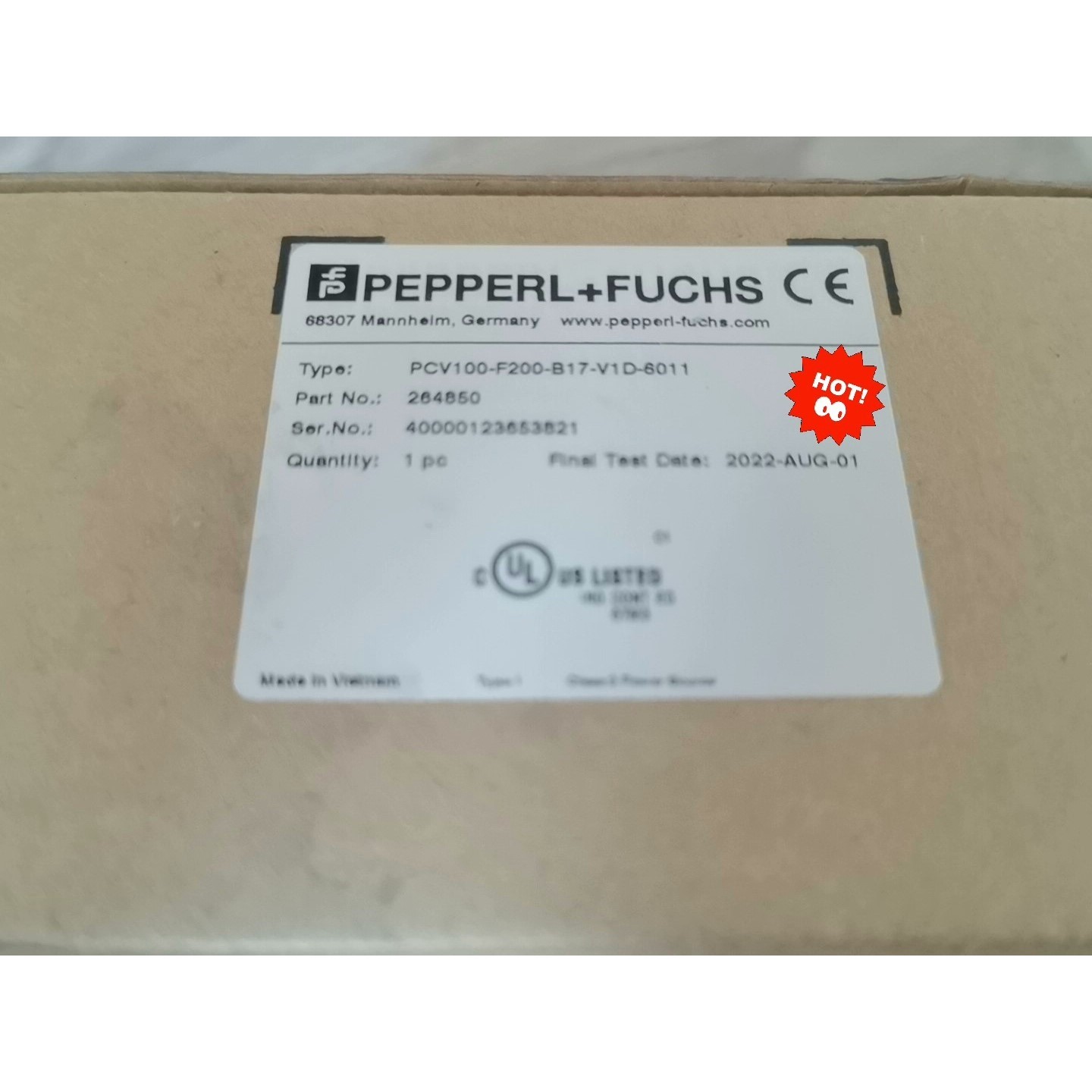 倍加福PCV100-F200-B17-V1D-6011