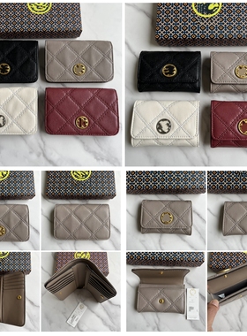 跨境 TB同款87866 87868短款托里女士零钱夹卡包新款真皮零钱包