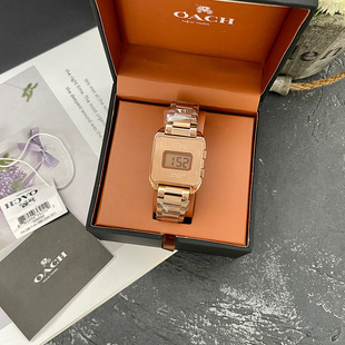 COA蔻家飞驰CH手表时尚 电子方形女表日本石英腕表抖音笑红书爆款