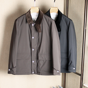 【3M新雪丽暖绒】鲁道夫无氟三防面料 秋冬休闲中长款棉衣外套男