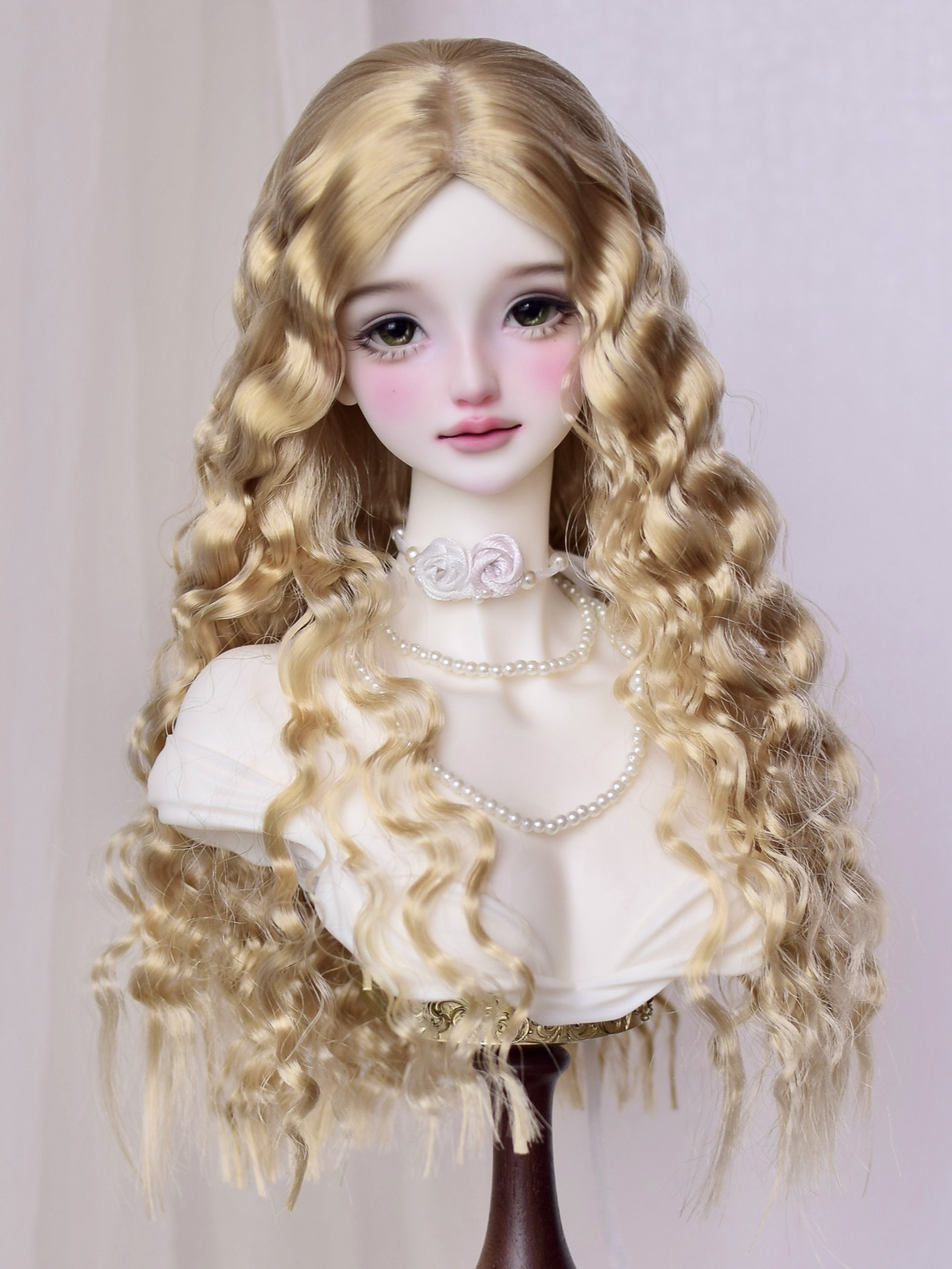 thumbnail for bjd fake hair doll wig 3 points 4 points 6 points small cloth imitation mohair super supple soft wig new product