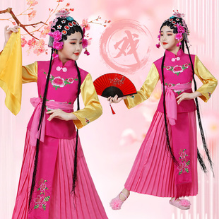 儿童戏服京剧俏花旦舞蹈演出服幼儿红娘小花旦戏剧表演服戏曲服装