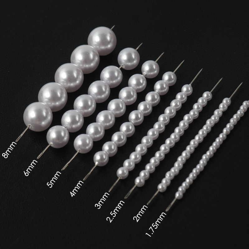 麋鹿先生 1.75mm-8mm重装尿素珠环保沉水珍珠不掉皮法绣婚纱辅料
