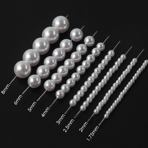 麋鹿先生 1.75mm-8mm重装尿素珠环保沉水珍珠不掉皮法绣婚纱辅料