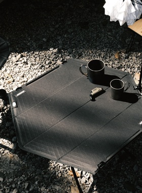 HARDMADE原创户外X-PAC露营便携折叠几何六角形战术轻量化BC桌子