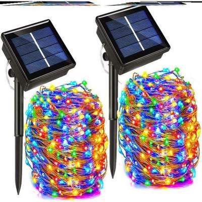 50/100/200/330 LED Solar Light Outdoor Lamp String Lights 1